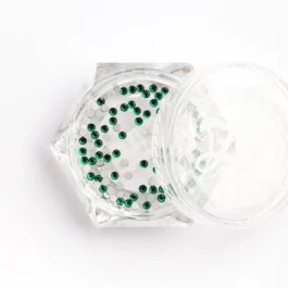 1104 Стразы стеклянные Malachite Green SS3 (1,3 мм) 100 шт