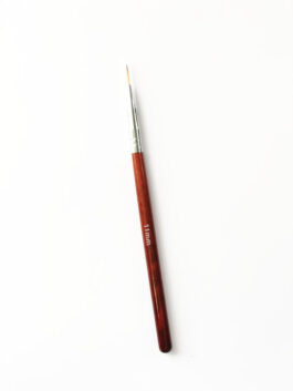 Кисть Nail Art для дизайна «волосок» 11 мм, красное дерево (в тубе)