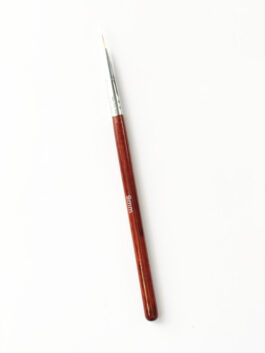 Кисть Nail Art для дизайна «волосок» 9 мм, красное дерево (в тубе)