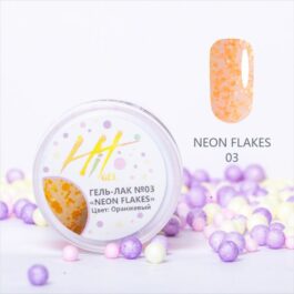 Гель-лак HIT коллекция Neon flakes №03