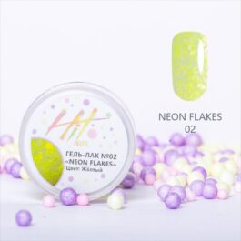 Гель-лак HIT коллекция Neon flakes №02