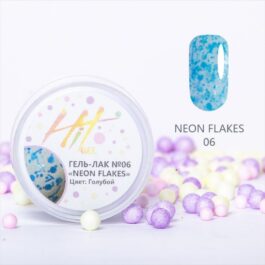 Гель-лак HIT коллекция Neon flakes №06