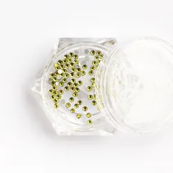 1122 Стразы стеклянные Olive Green SS3 (1,3 мм) 100 шт