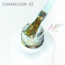 HIT, Декоративное  топовое покрытие без липкого слоя Chameleon №02 9 мл