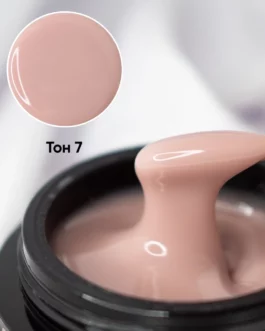 Гель камуфлирующий самовыравнивающийся  тон №7 темно-розовый(холодный)  Опция 15мл (АРТ. 37932)