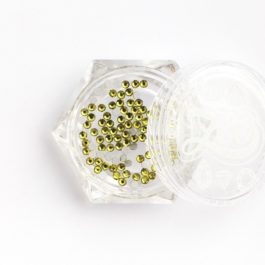 1123 Стразы стеклянные Olive Green SS4 (1,5 мм) 100 шт