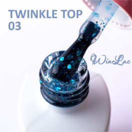 WINLAC, Декоративное топовое покрытие без липкого слоя TWINKLE TOP №03, 5 МЛ