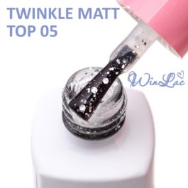 WINLAC, Декоративное топовое покрытие без липкого слоя TWINKLE TOP №05 MATT, 5 МЛ