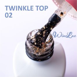 WINLAC, Декоративное топовое покрытие без липкого слоя TWINKLE TOP №02, 5 МЛ