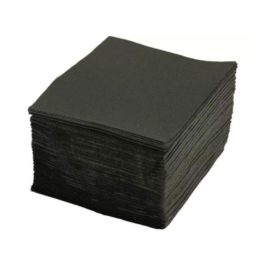 Салфетки  в сложение одноразовые Спанлейс 40 г/м2 20*20 см, (черные)100 шт в уп.